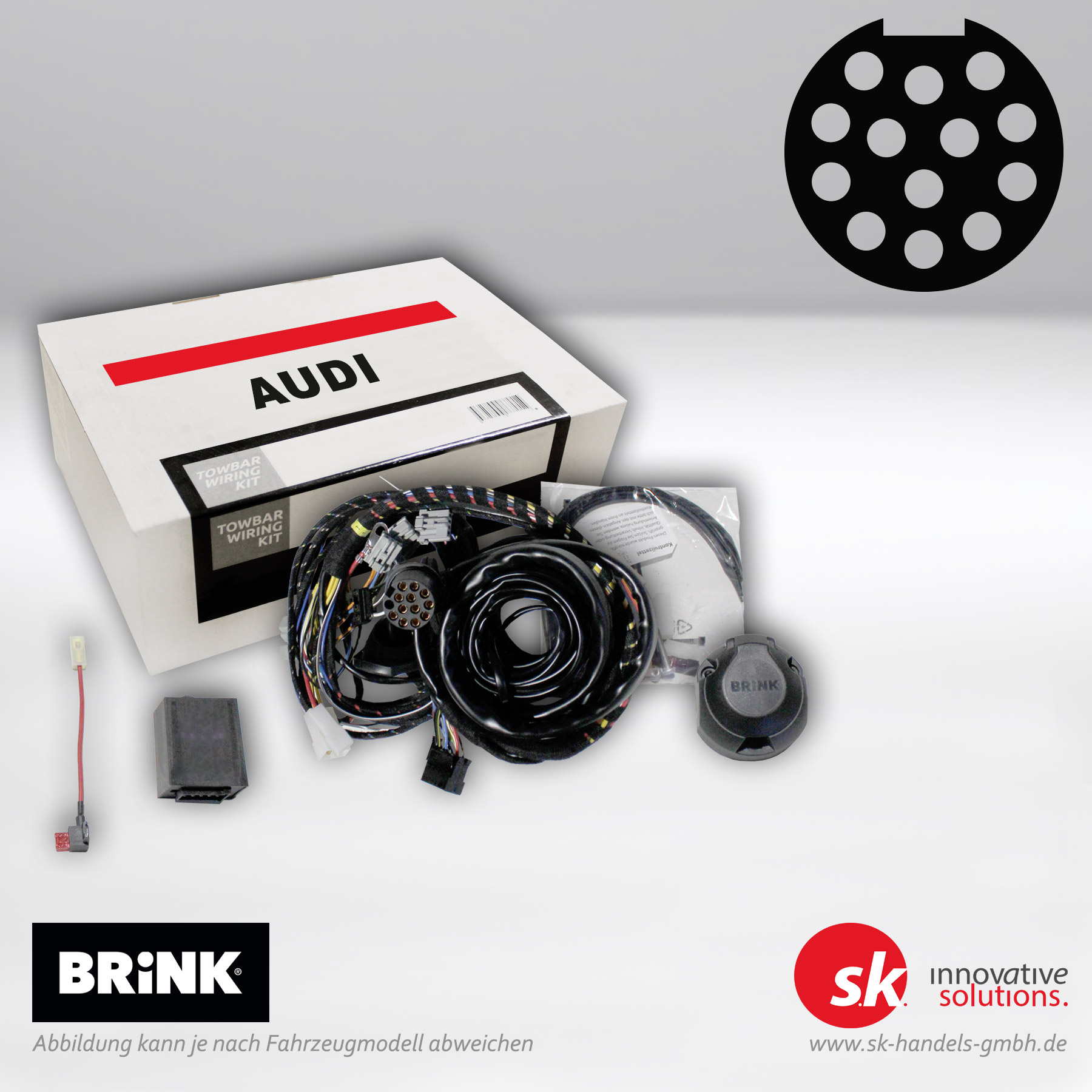 elektrosatz-audi-13-polig 13-poliger Elektrosatz für AUDI A3 Cabriolet (8V7, 8VE)